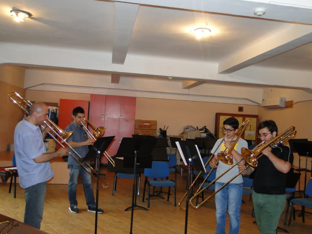 Aristakes Martirosyan and the trombone group day 7