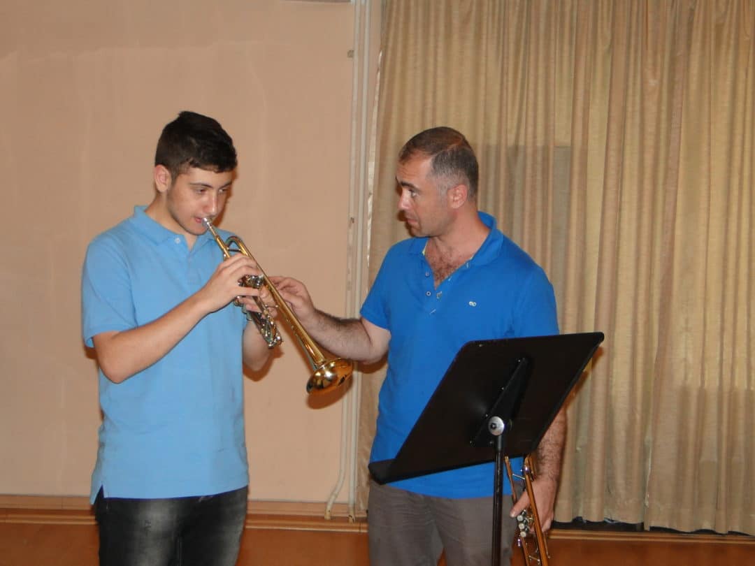 Daniel Melkonyan with trumpetist Armen Mailyan day 6