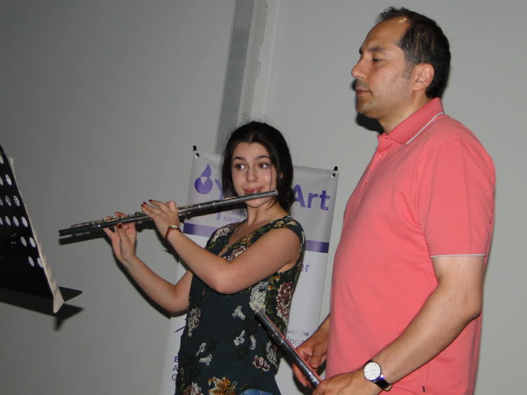 Mariam Gevorgyan with flutist Arman Abrahamyan day 6