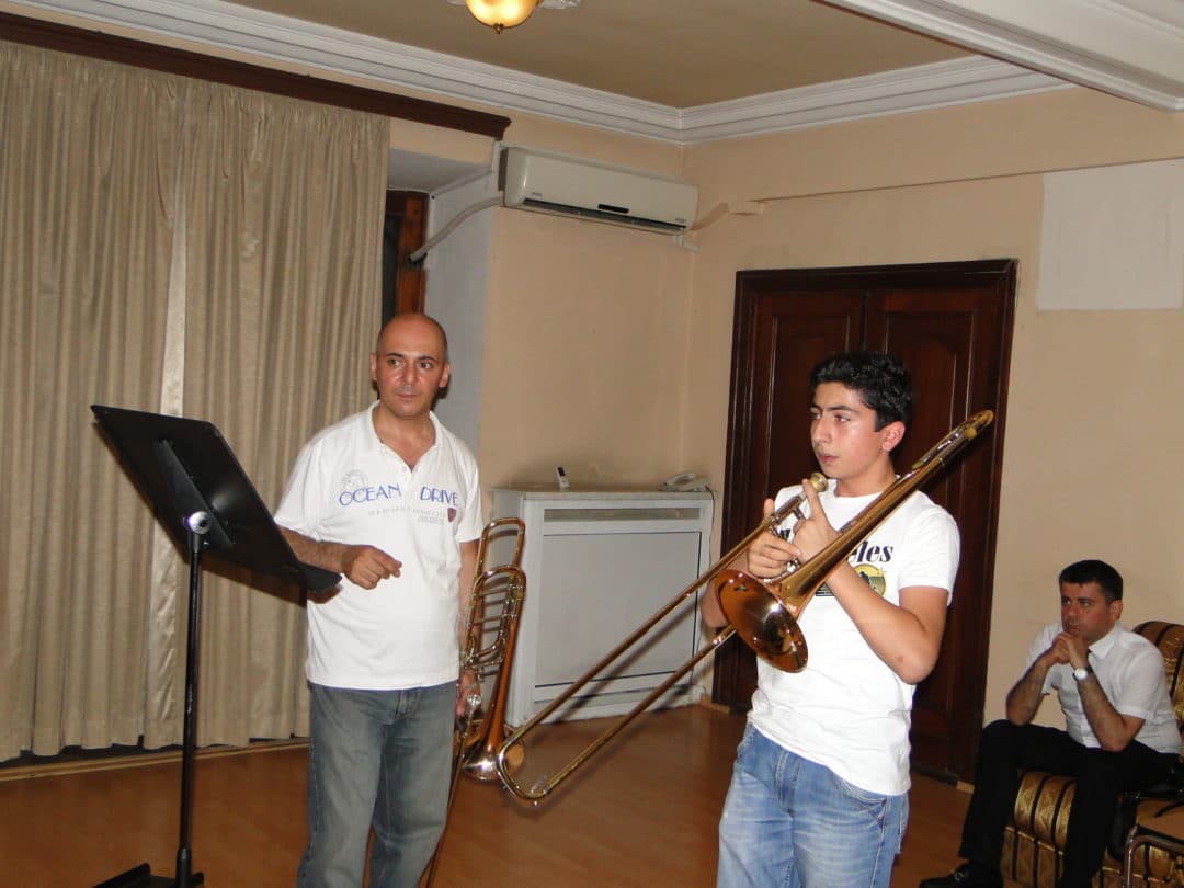 Trombonist Aristakes Martirosyan with Vardan Papikyan day 6