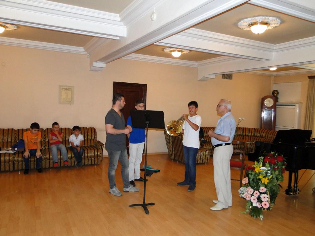 Solo horn player Paolo Rizzuto with Artur Tatevosov and Armen Beganyan day 2
